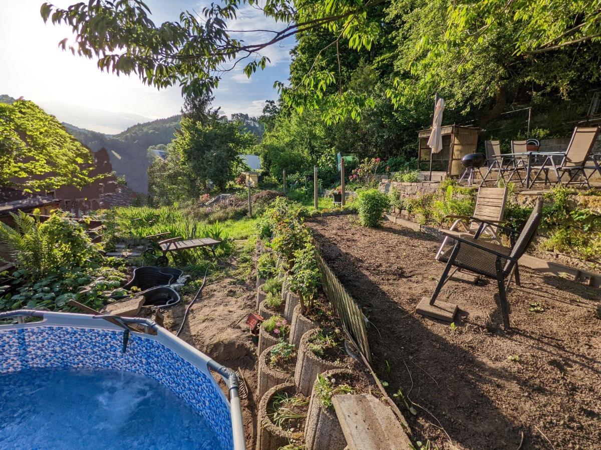 Urlaubsmagie - Bad Schandau Fusslaeufig, Garten, Pool - R1 Rathmannsdorf Exterior foto